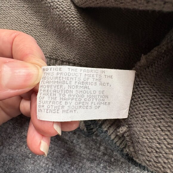 VTG OK Crusader Reef Sweater Mens L Beige Grey Embroidered Golfer Sport Grandpa - Picture 9 of 15